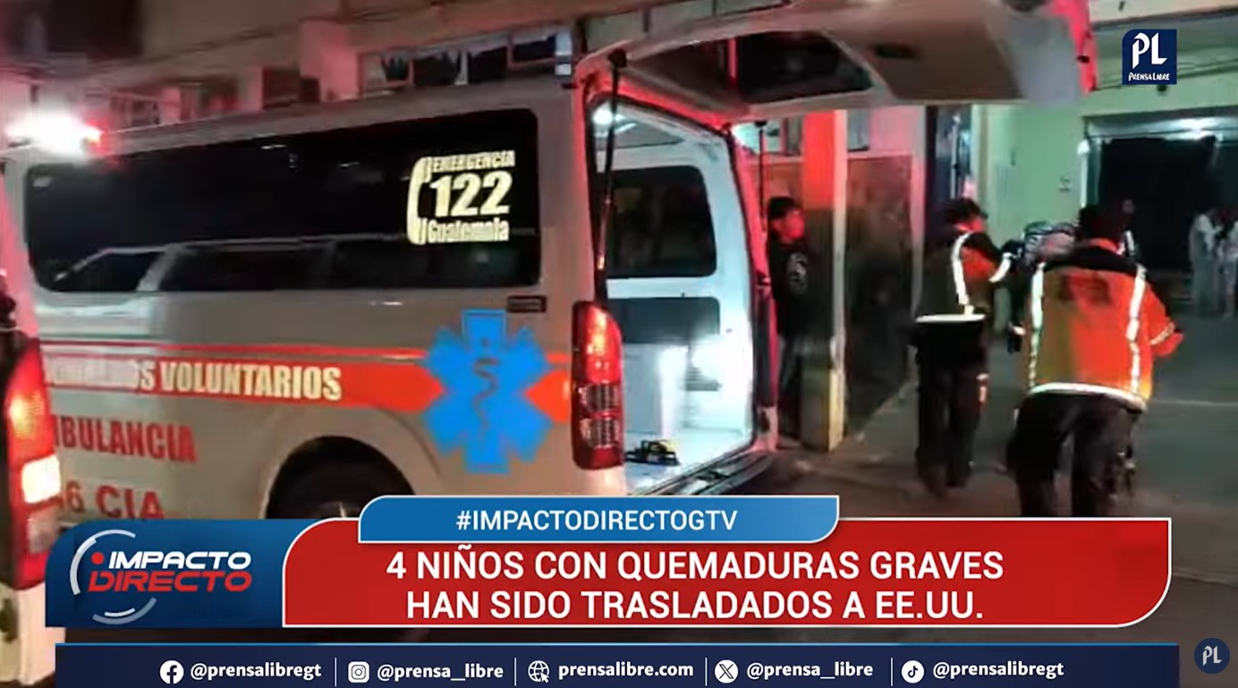 En el programa Impacto Directo de Guatevisión se analizó el caso de los niños quemados durante una explosión por pirotecnia en Alta Verapaz. (Foto Prensa Libre: Captura de pantalla)