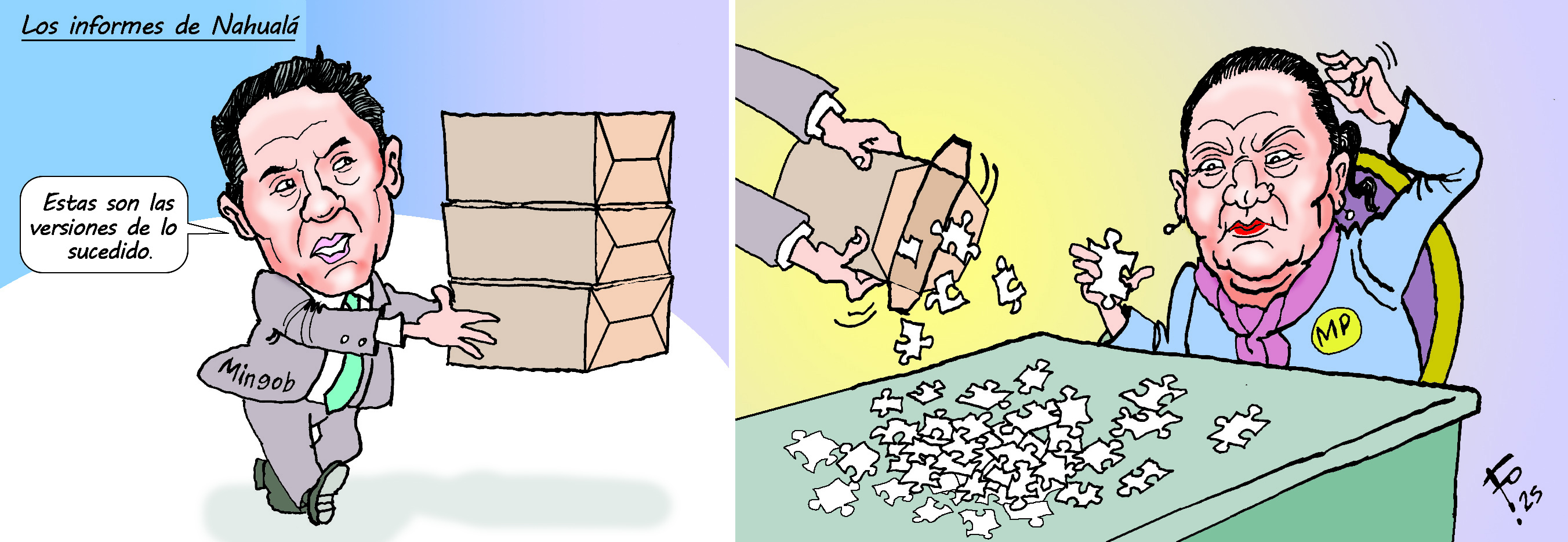 Personajes: Marco Villeda y Consuelo Porras.