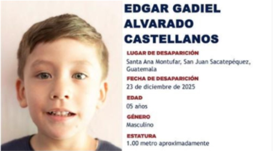 Capturan a sospechoso de la muerte de niño en San Juan Sacatepéquez