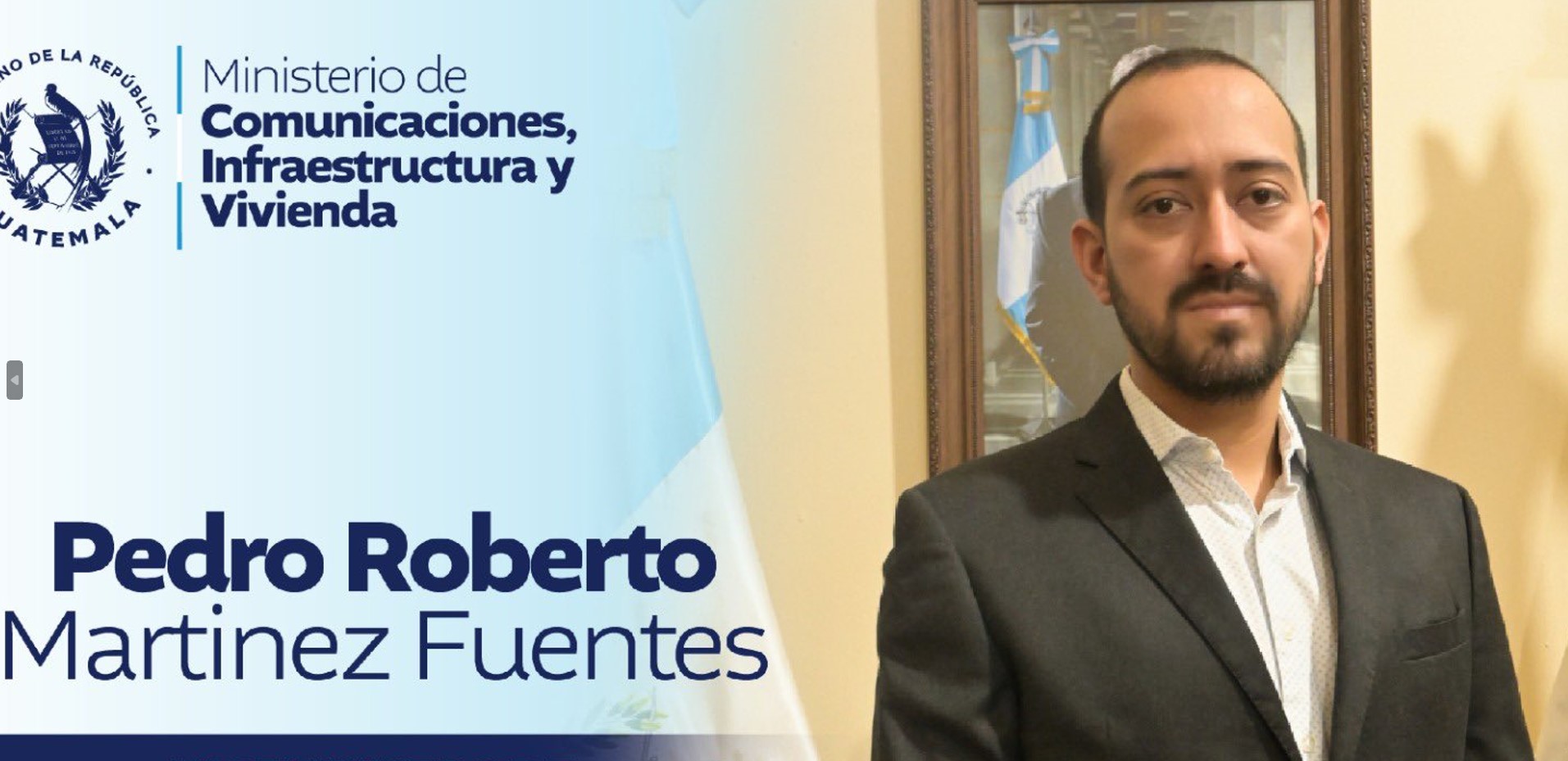 Pedro Martínez asume como viceministro de Infraestructura del CIV. (Foto Prensa Libre:)