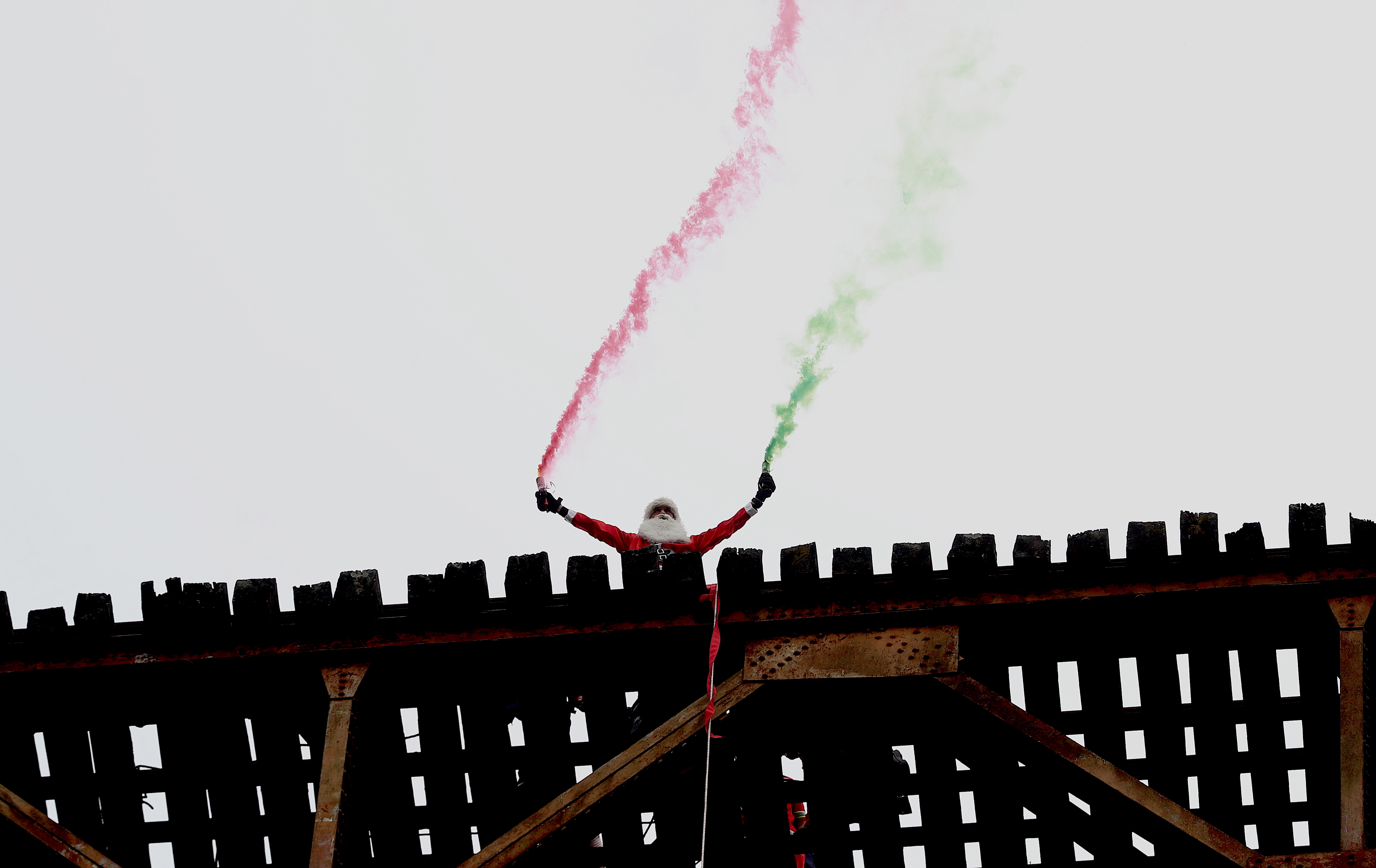 SANTA CLAUS MAYOR CHACON BOMBEROS VOLUNTARIOS'