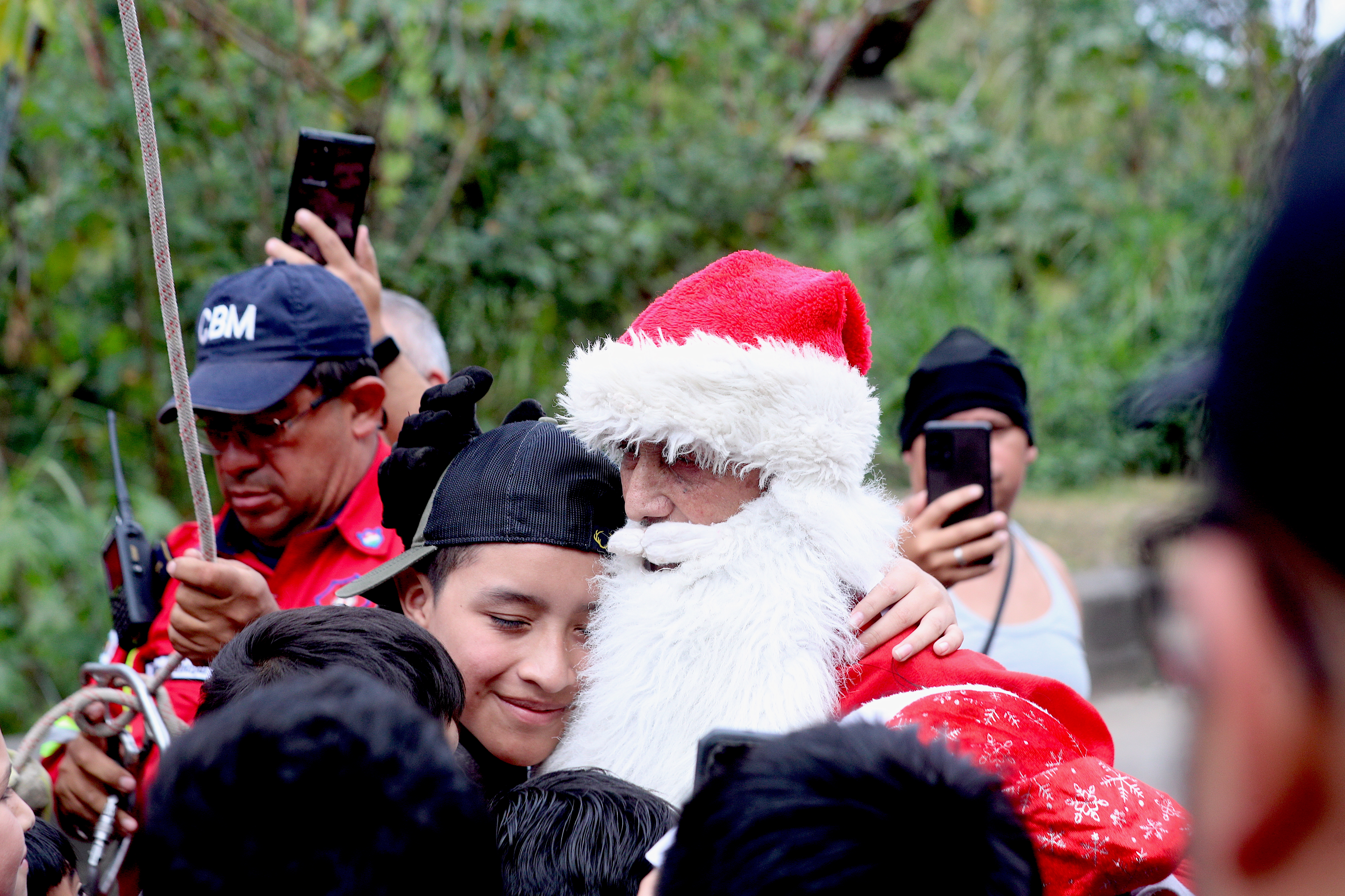 SANTA CLAUS MAYOR CHACON BOMBEROS VOLUNTARIOS'