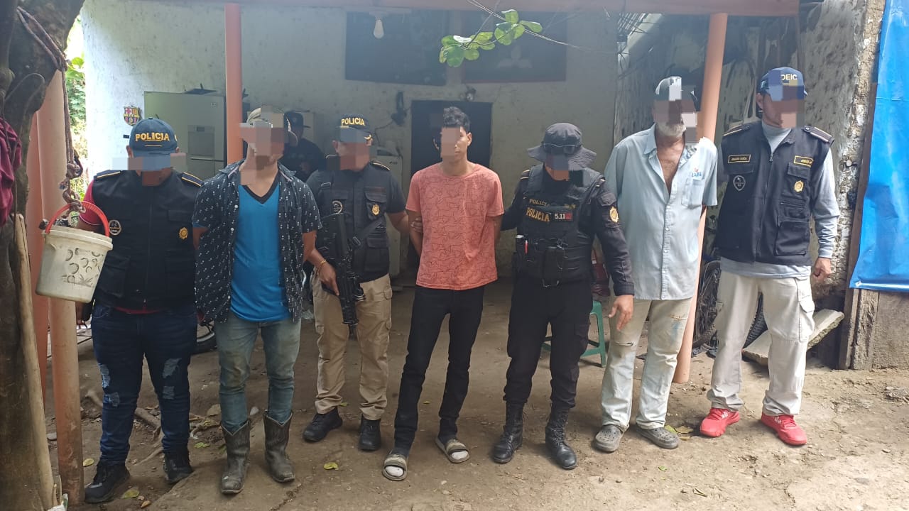Tres hombres capturados por matar a joven de 27 años en Gualán, Zacapa