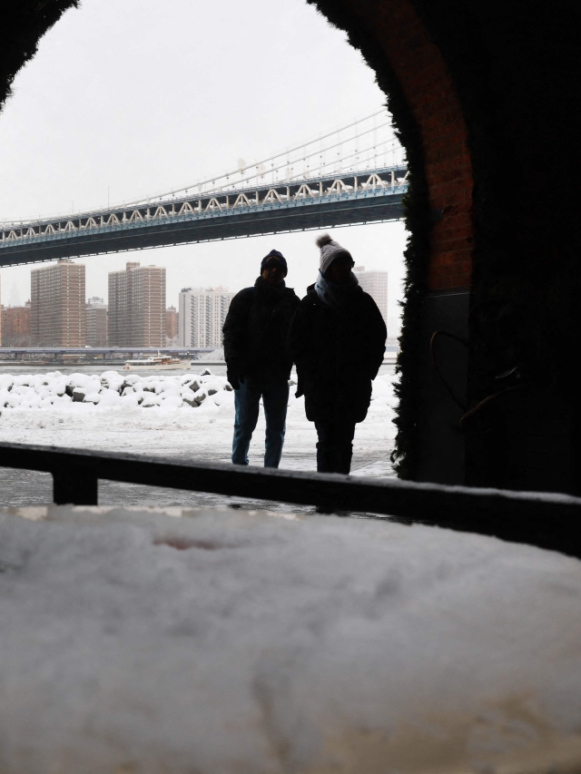 Winter Storm Brings Heavy Snow To Areas Of New York And New Jersey