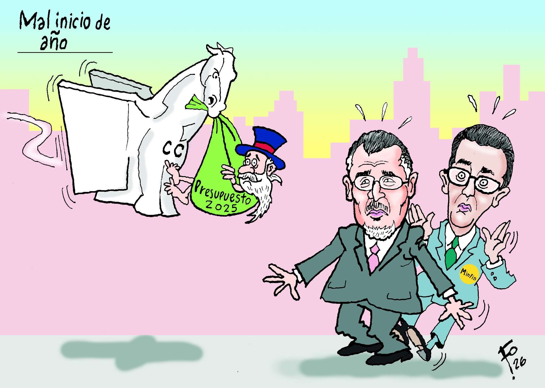 Personajes: Bernardo Arévalo y Jonathan Menkos.