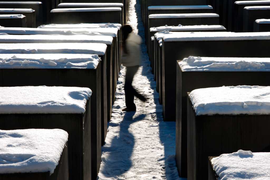 El soleado cielo azul helado de Berlín
