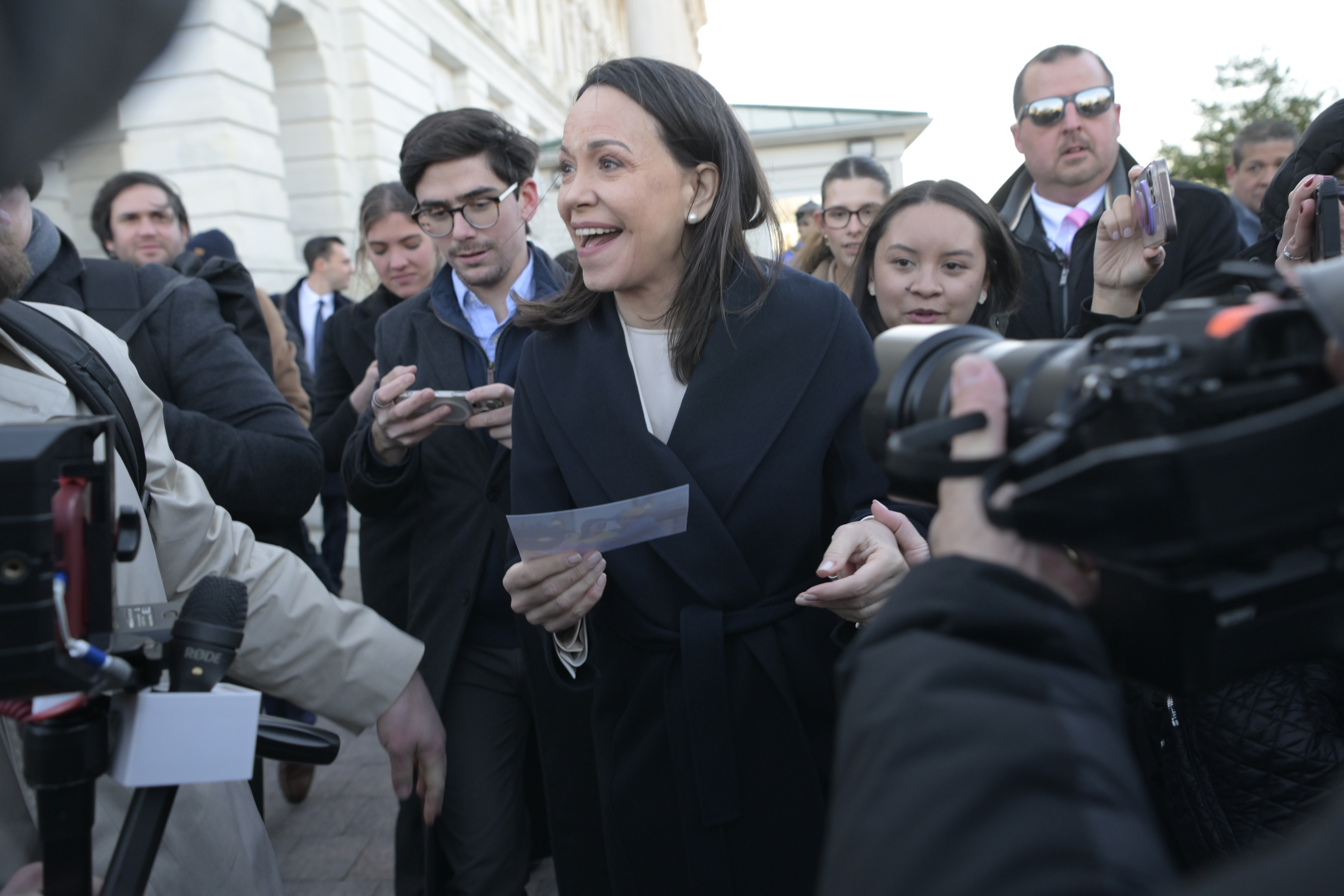 María Corina Machado dice que le ofreció a Trump la medalla del Nobel de la Paz