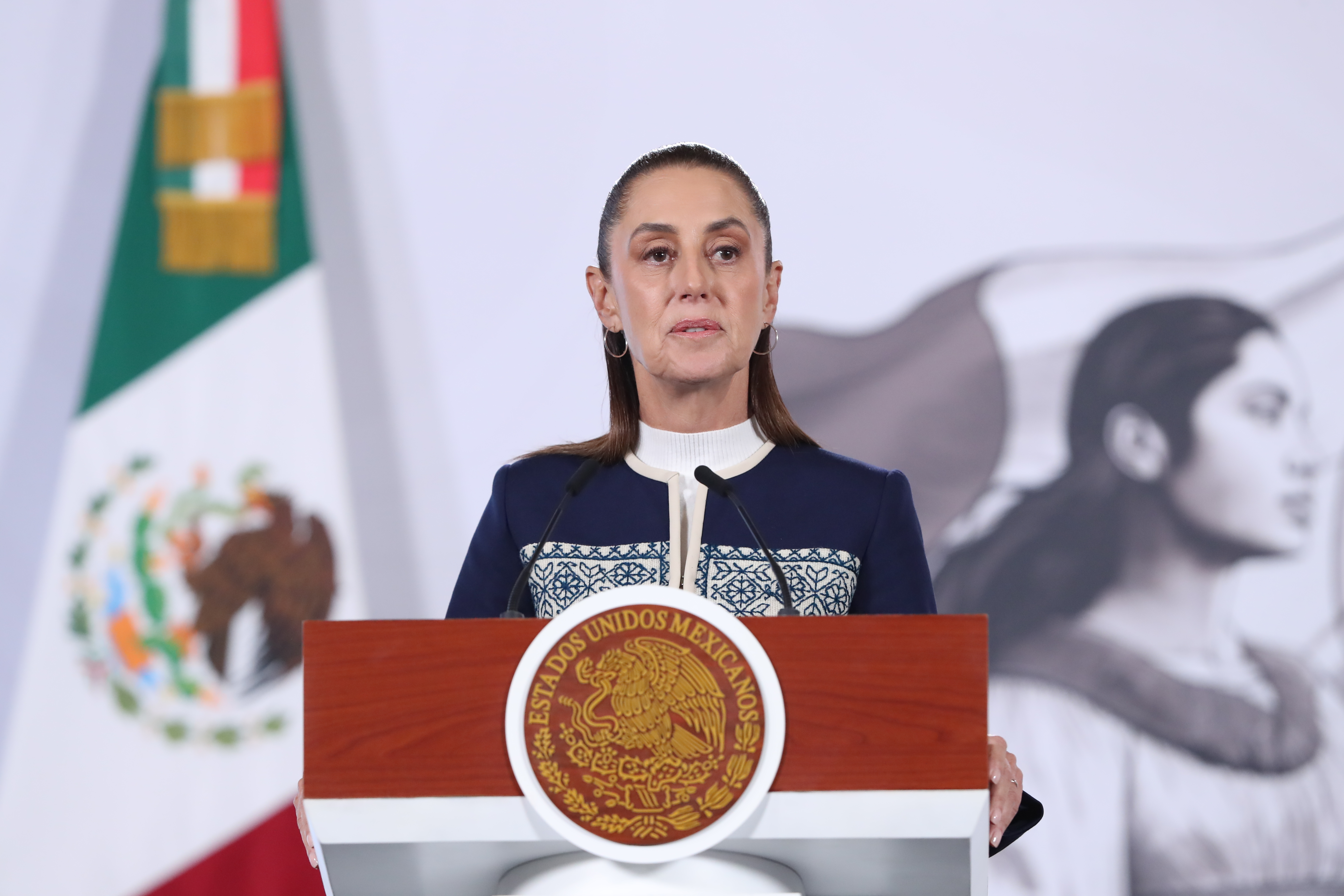 La presidenta de México, Claudia Sheinbaum. (Foto Prensa Libre: EFE/Mario Guzmán). 