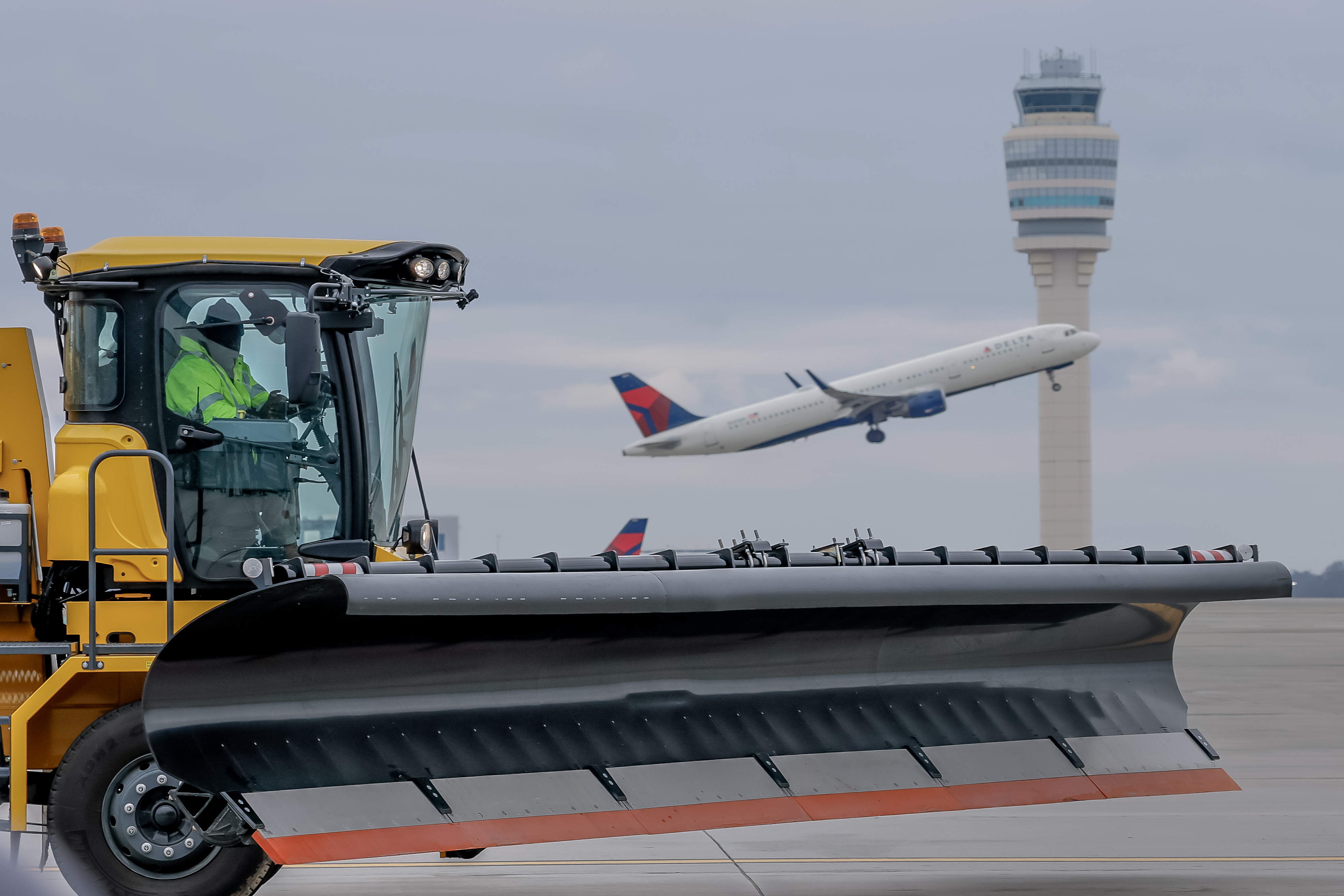 Avión en aeropuerto internacional de Atlanta Estados Unidos