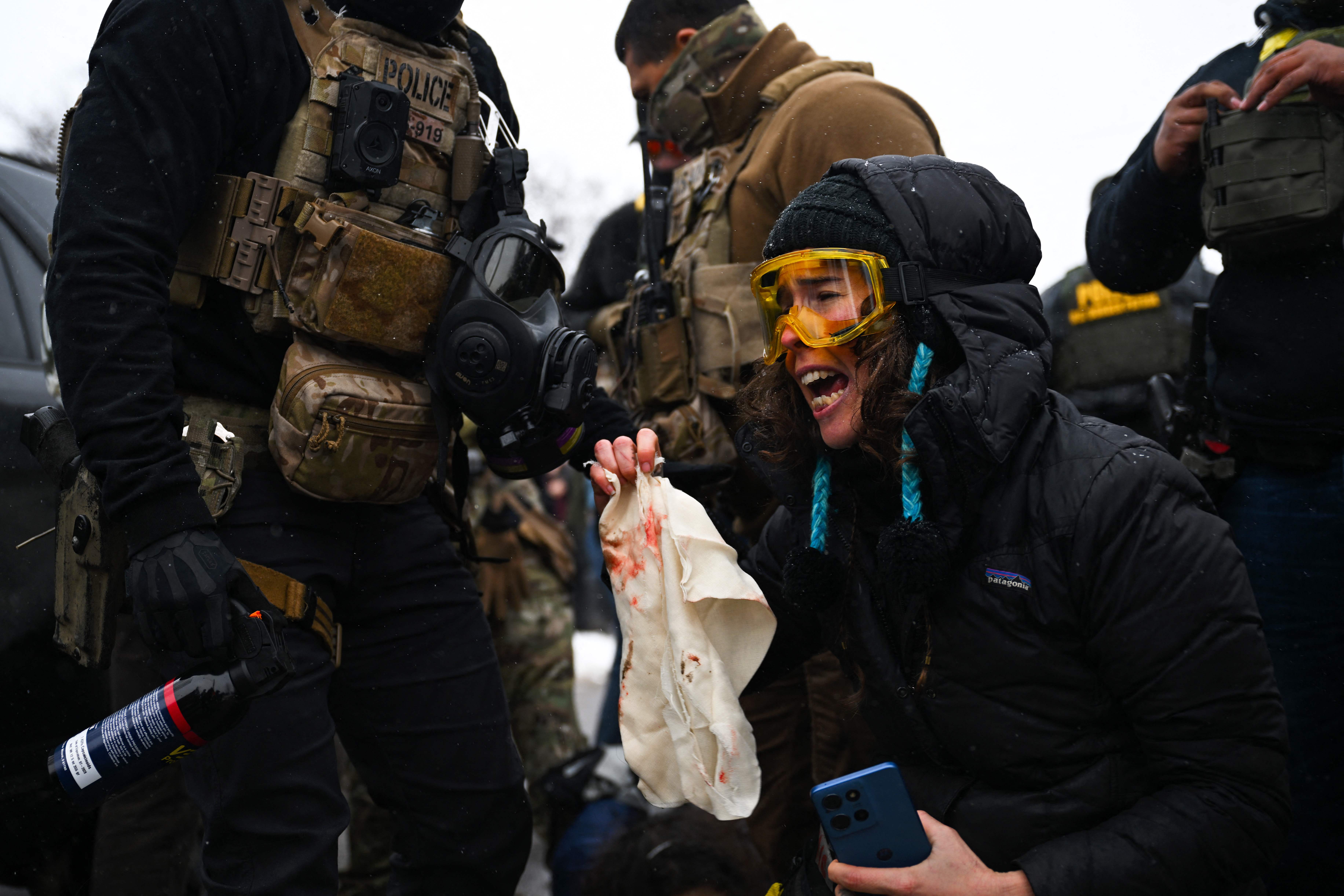 ENFRENTAMIENTO ICE MIGRANTES MINNESOTA ESTADOS UNIDOS'