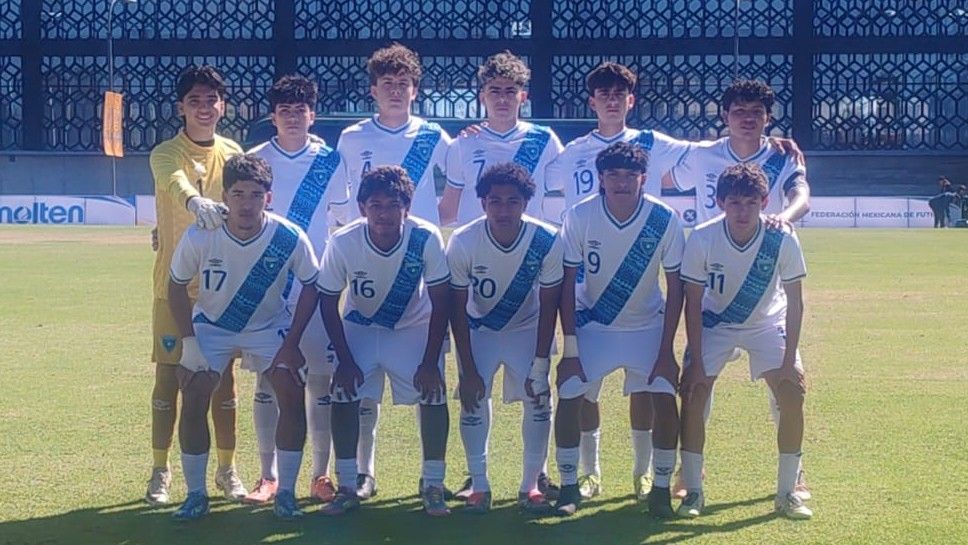 Selección Sub-17 de Guatemala.(Foto Prensa Libre: Fedefut).