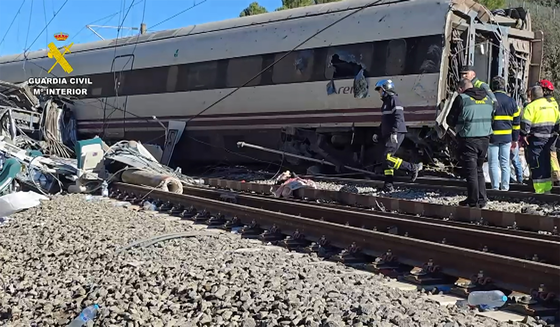ACCIDENTE DE TREN EN ESPAÑA'