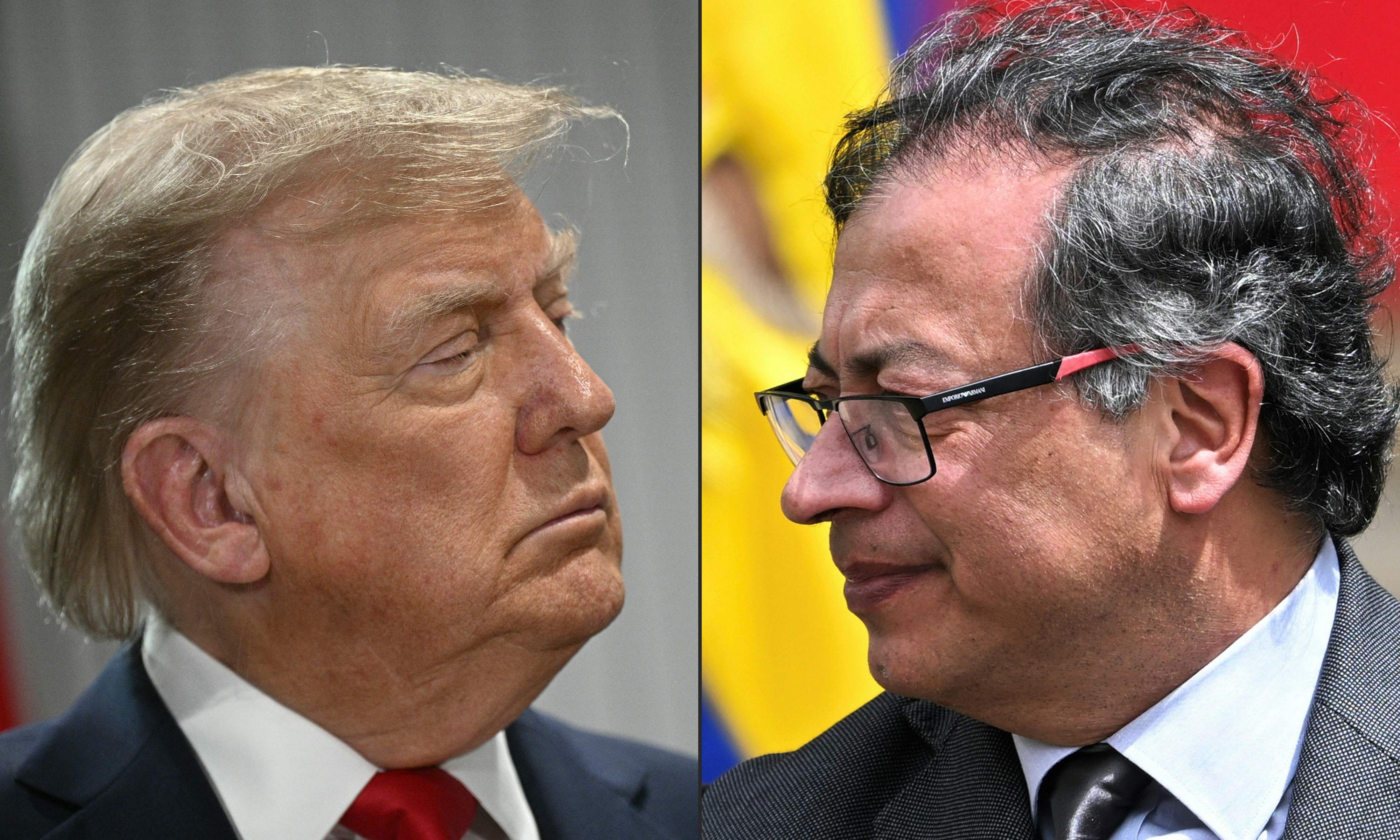Donald Trump y Gustavo Petro