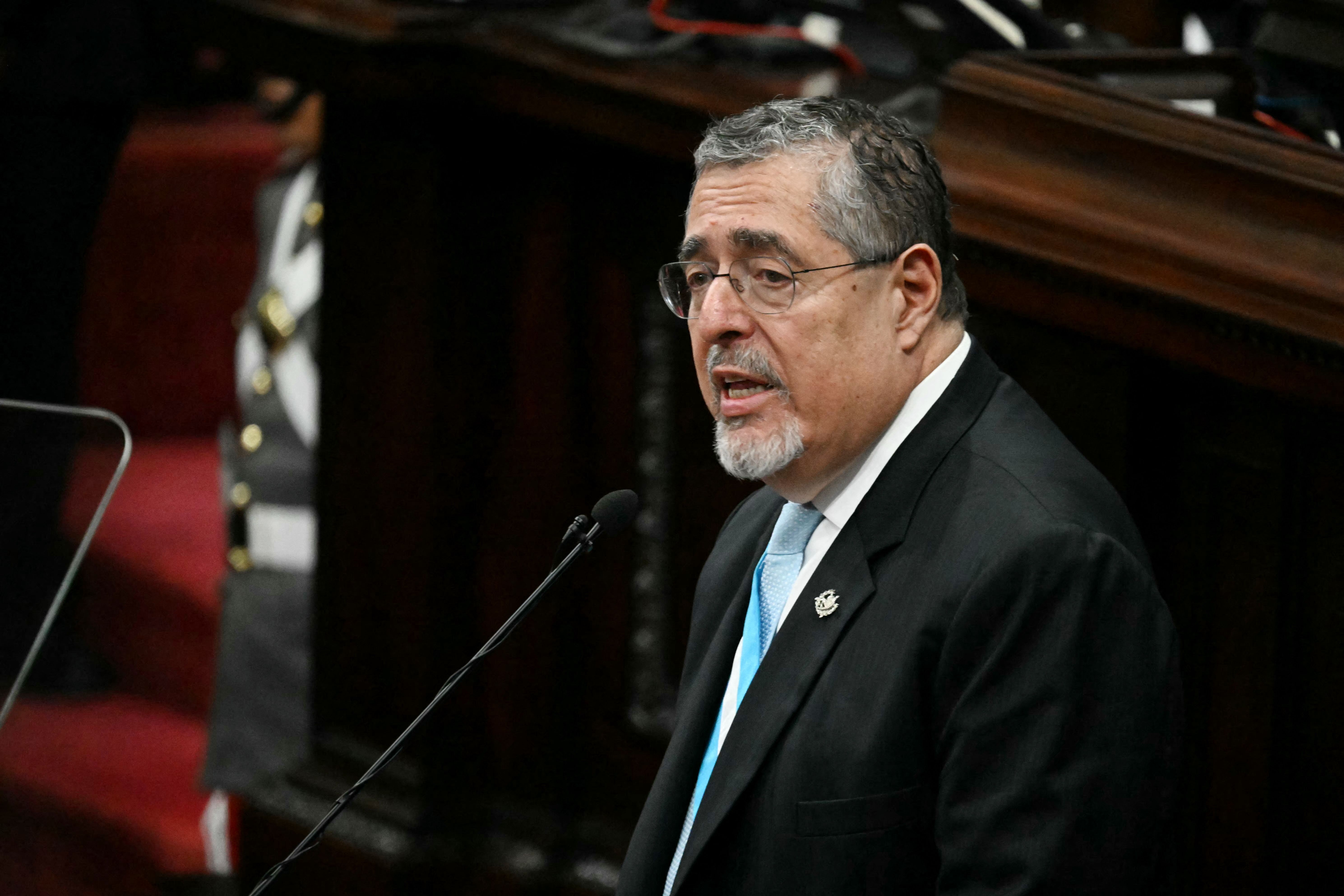 El presidente Bernardo Arévalo. (Foto Prensa Libre: JOHAN ORDONEZ / AFP)
