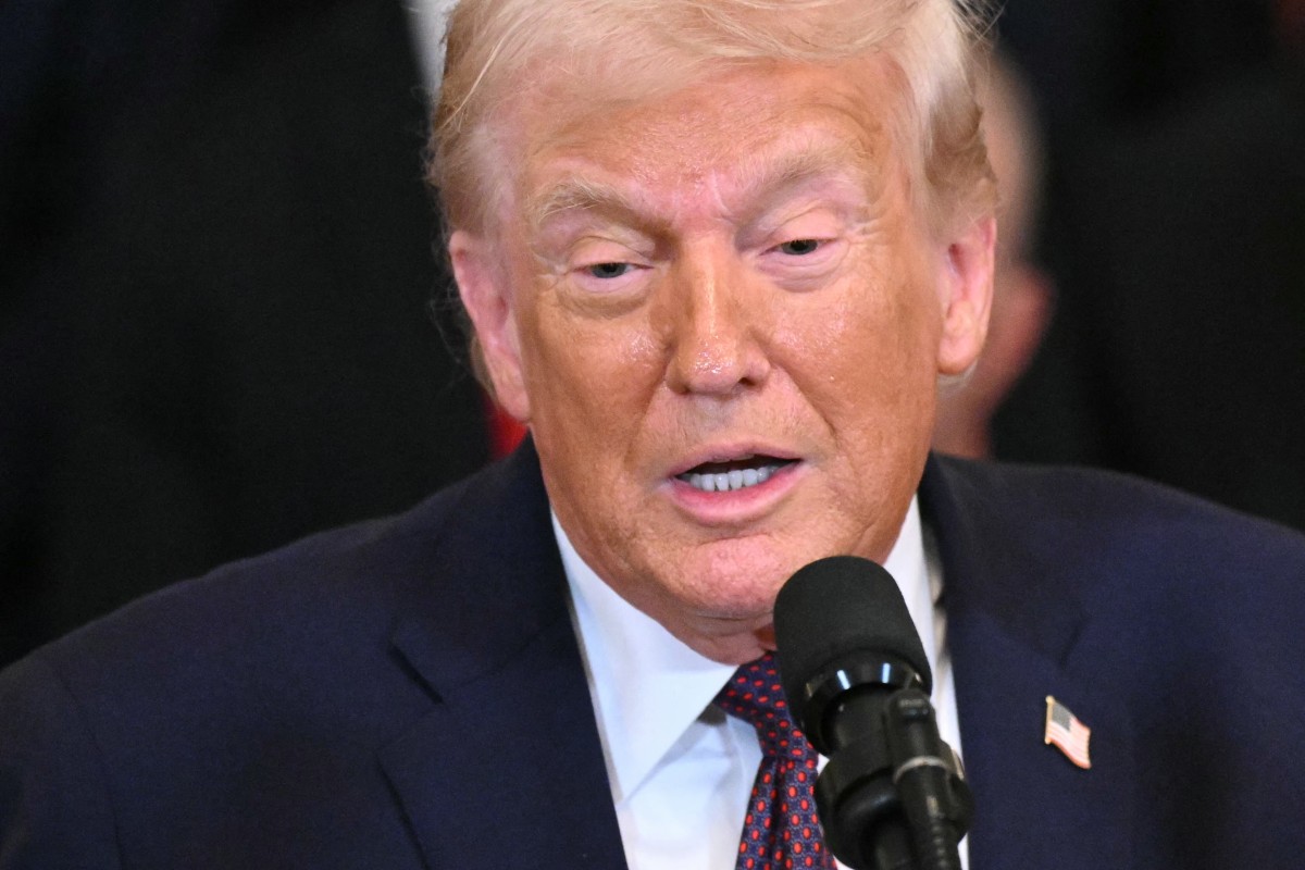 El presidente Donald Trump recibió este 15 de enero a María Corina Machado en la Casa Blanca. (Foto Prensa Libre: EFE)