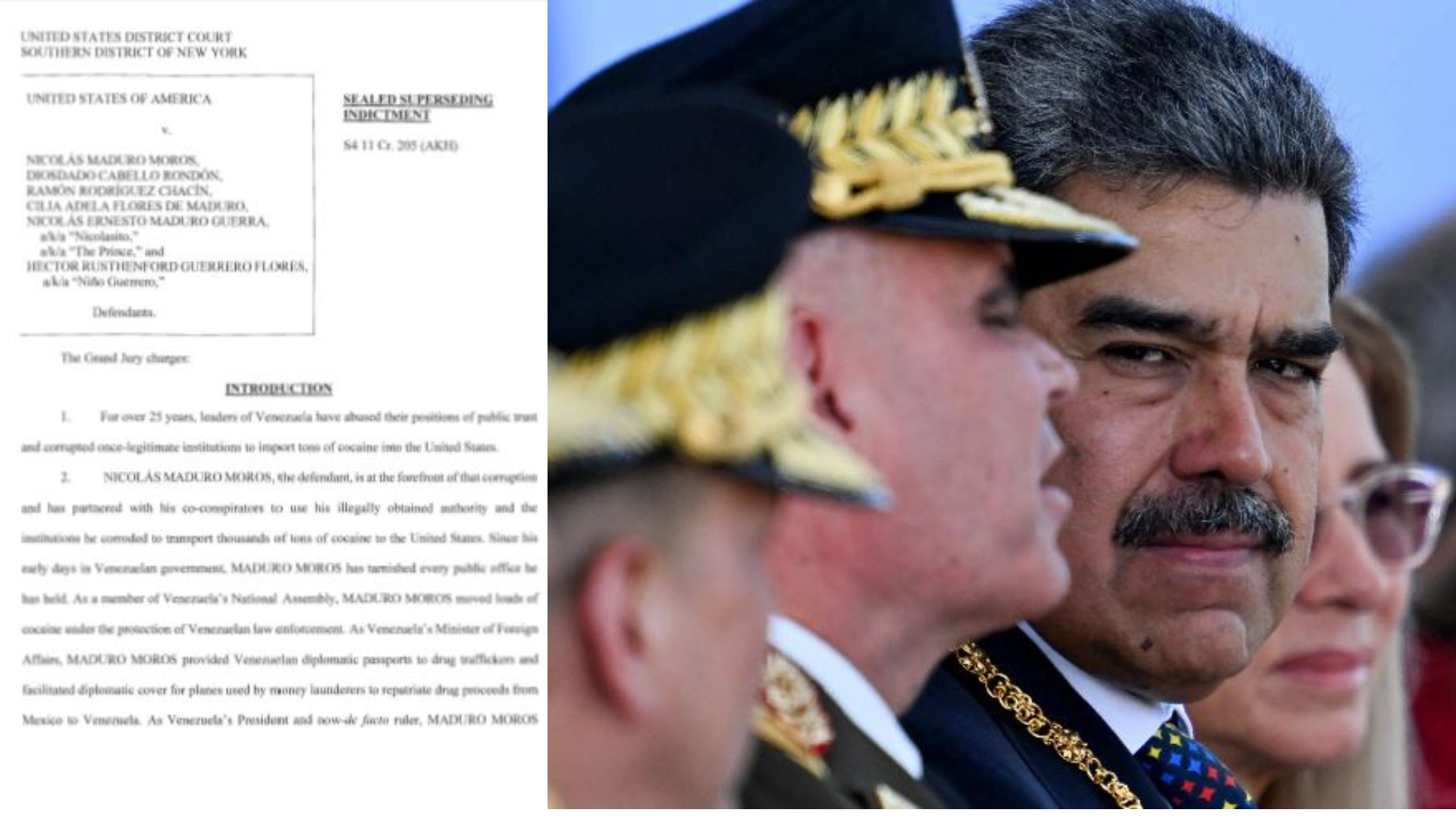 La acusación de la Fiscalía de EE. UU. detalla cómo Maduro y su círculo habrían usado rutas centroamericanas, incluida Guatemala, para traficar cocaína hacia Norteamérica.