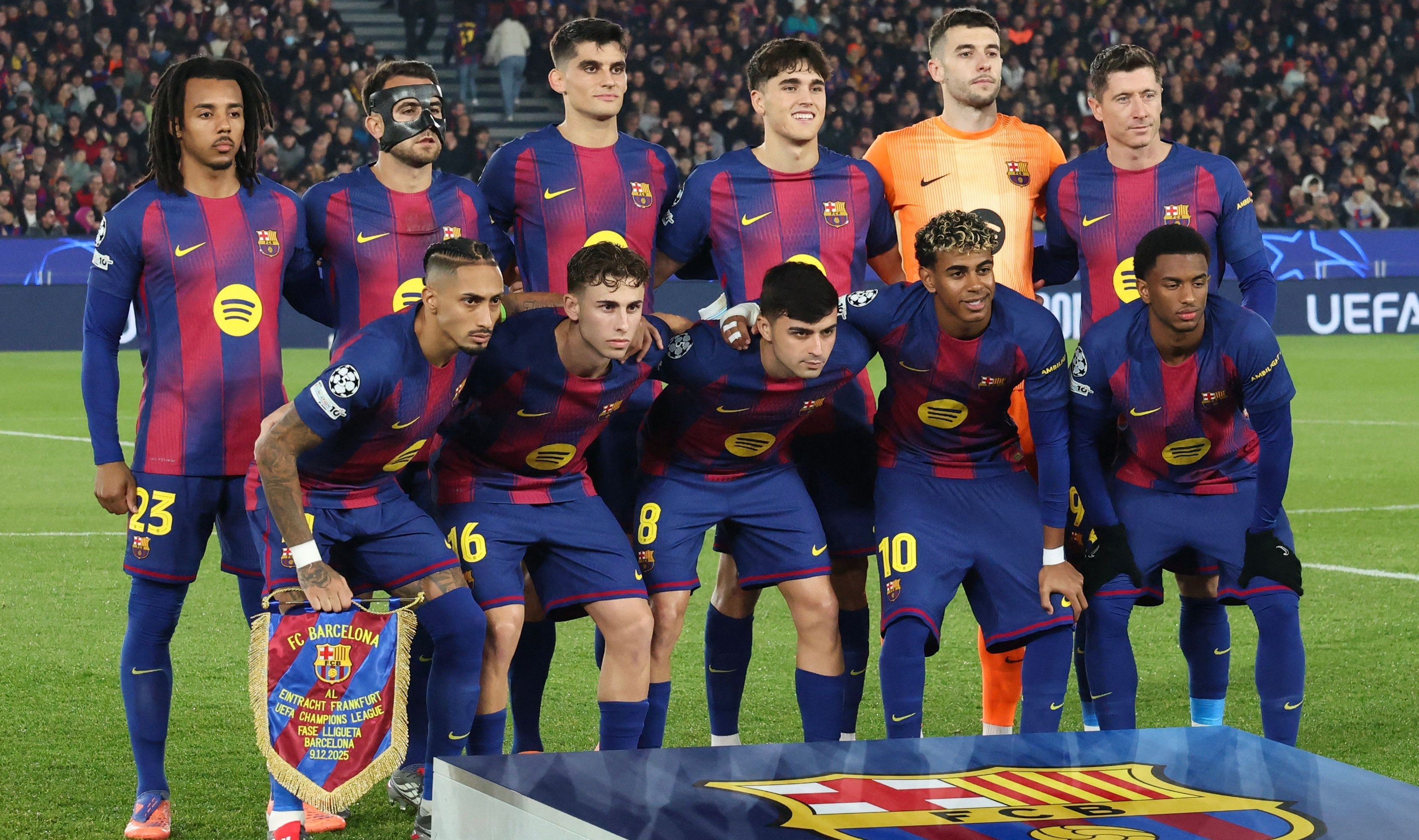 Barcelona visita al Slavia Praha por la séptima jornada de la Champions League (Foto Prensa Libre: AFP).