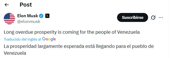 Elon Musk manifiesta apoyo a Trump 2