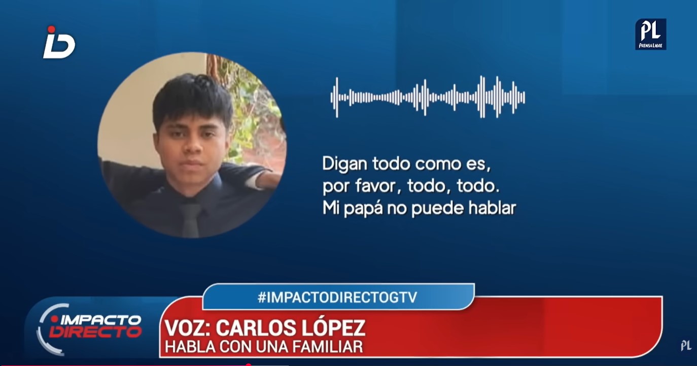 Carlos López permanece internado en el Hospital General San Juan de Dios, tras ser baleado junto a su padrastro por agentes de la PNC. (Foto Prensa Libre:)