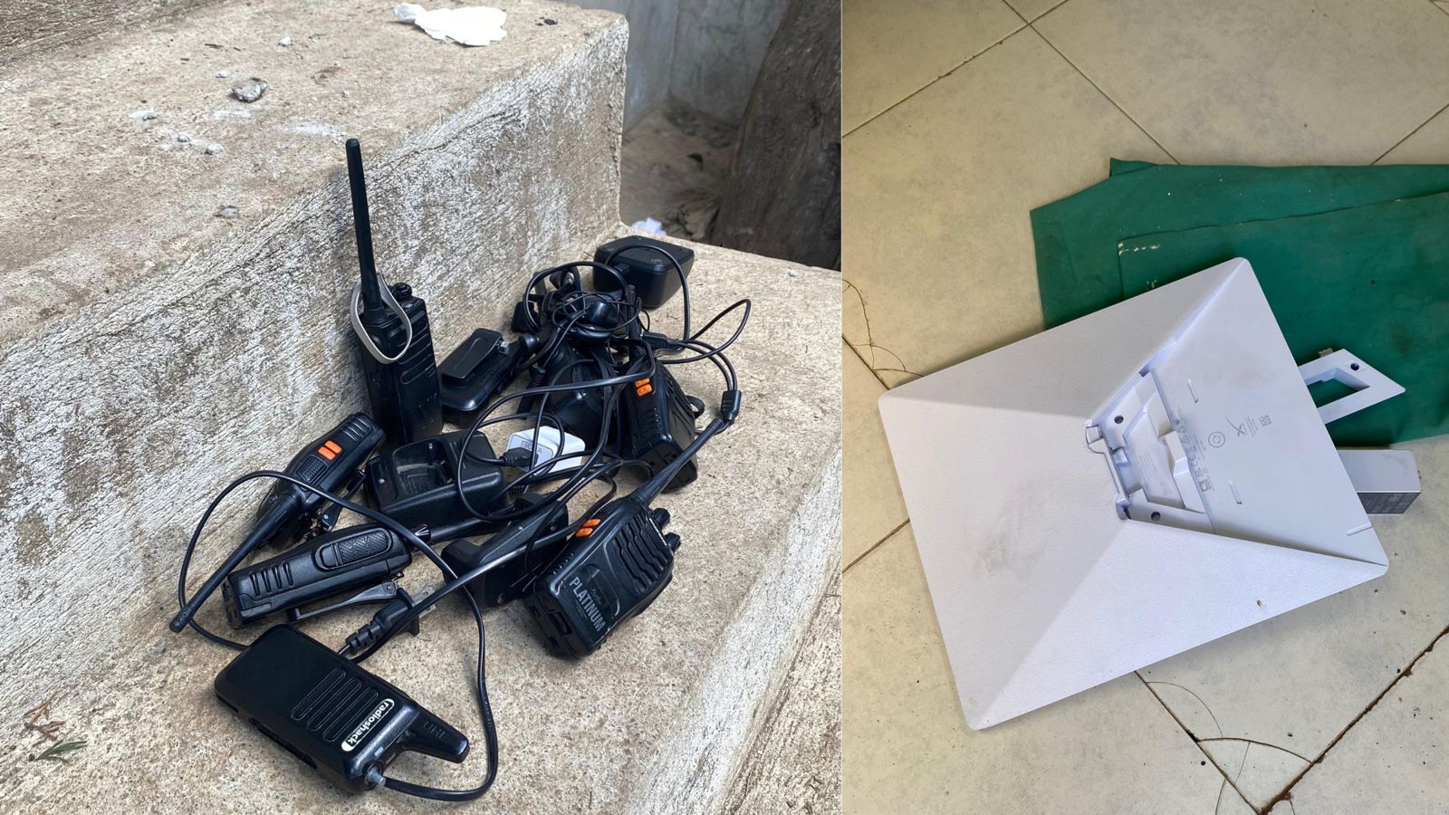 Reos de Pavón tenían una caleta con cajas de cerveza, intercomunicadores y una antena satelital