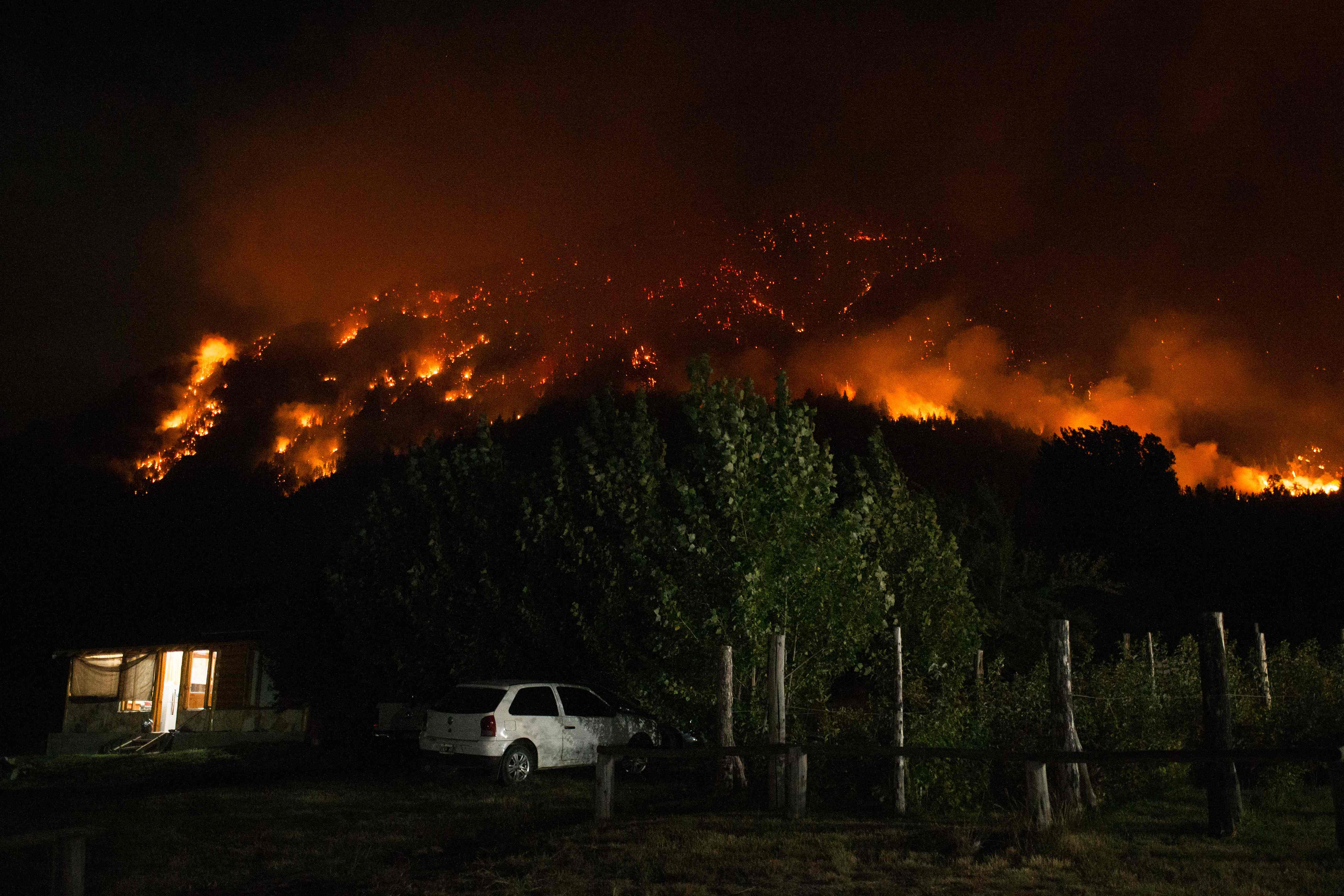 INCENDIO PATAGONIA ARGENTINA'