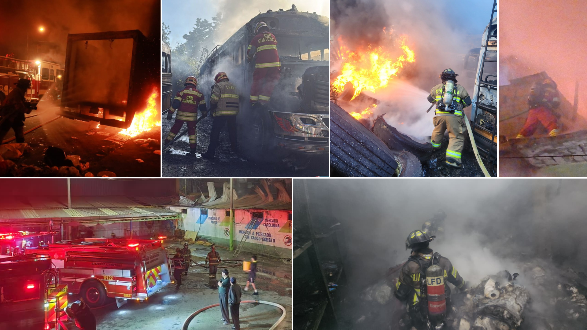Emergencias por incendios durante festejos de Año Nuevo en Guatemala