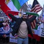 Irán Estados Unidos manifestante