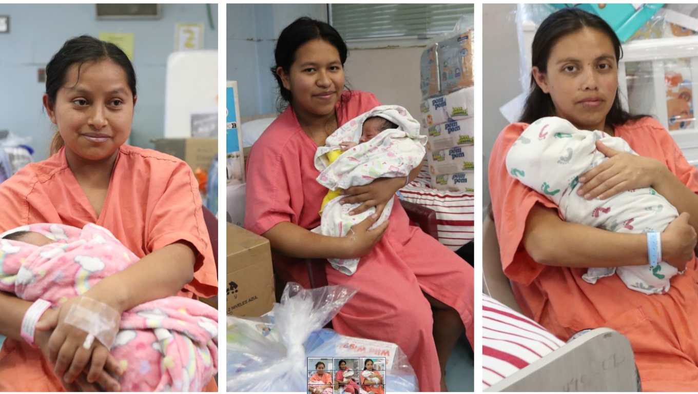 Bebés recién nacidos reciben obsequios en la tradicional Maratón de la Cigüeña de Prensa Libre