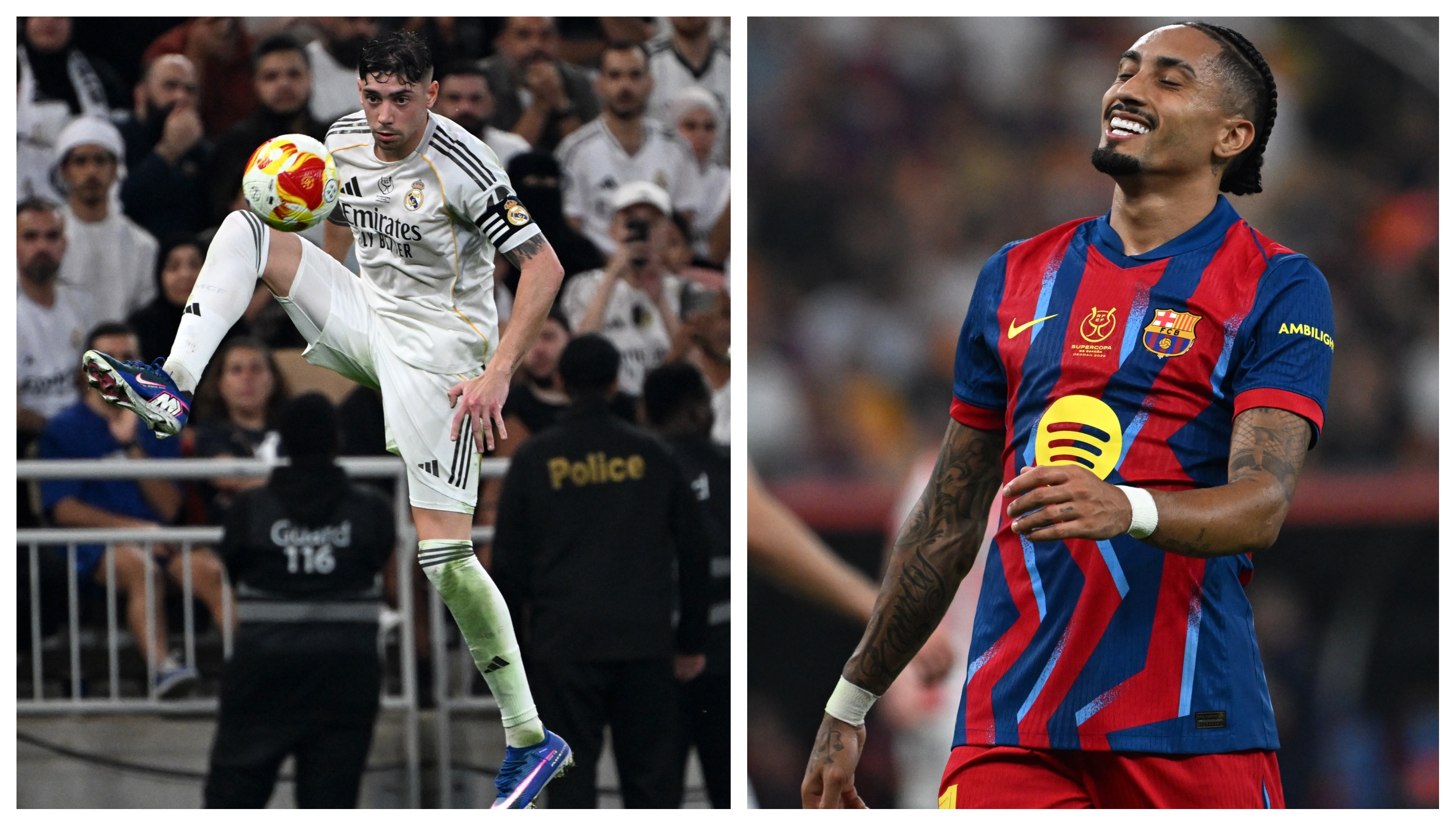 Barcelona y Real Madrid disputarán la gran final de la Supercopa. (Foto Prensa Libre: EFE)