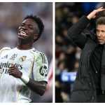 Simeone y Vinicius JR. tuvieron un cruce de palabras en la Supercopa de España. (Foto Prensa Libre: AFP). Simeone y Vinicius JR. tuvieron un cruce de palabras en la Supercopa de España. (Foto Prensa Libre: AFP).