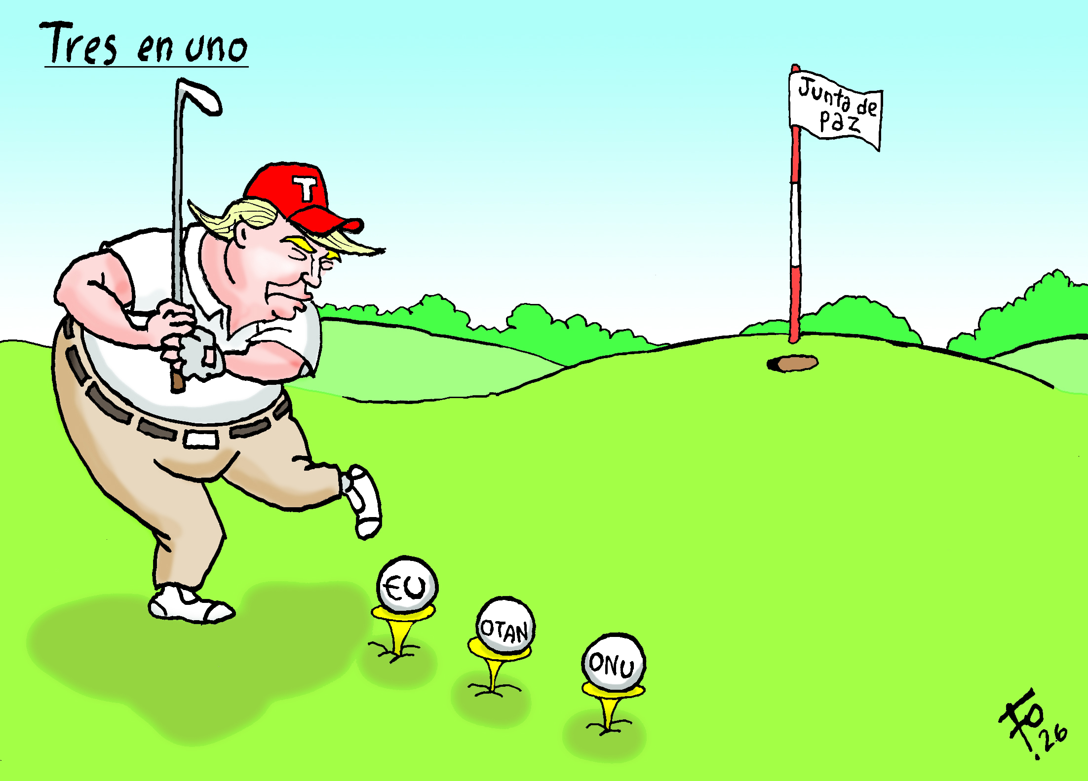 Personaje: Donald Trump.