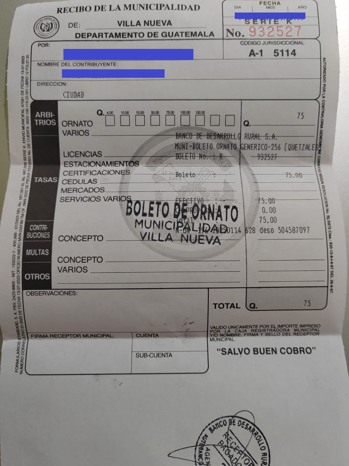 El Boleto de Ornato en Guatemala: qué es, quiénes lo pagan y cuánto cuesta en 2025