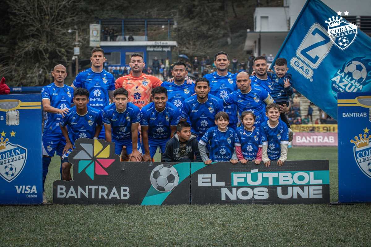Cobán Imperial once titular en el partido contra Marquense, tercera fecha del Clausura 2026.