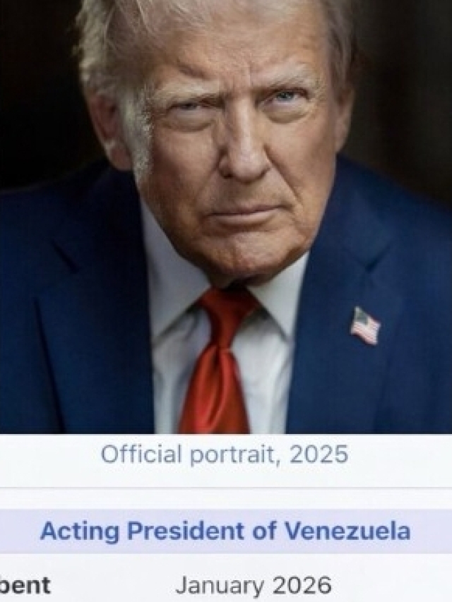 ¿Wikipedia puso que Trump era “presidente de Venezuela”?