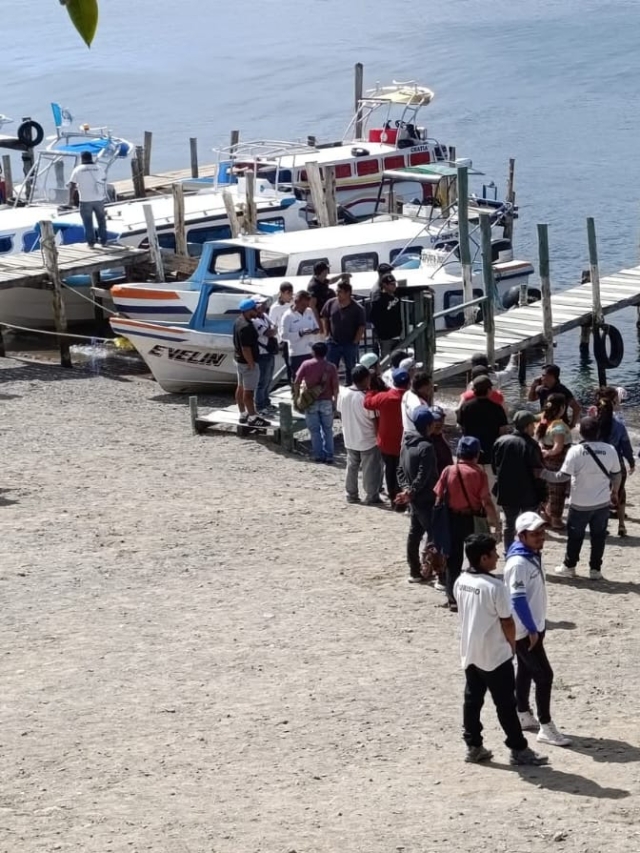 Accidente lancha lago Atitlán