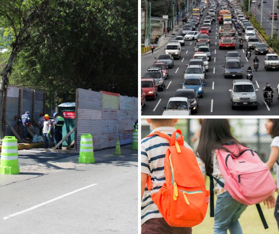 Los trabajos del Aerómetro reducirán carriles en la calle Montúfar, uno de los tramos más transitados entre las zonas 9 y 10, lo que impactará la movilidad en horas pico. (Foto, Prensa Libre)