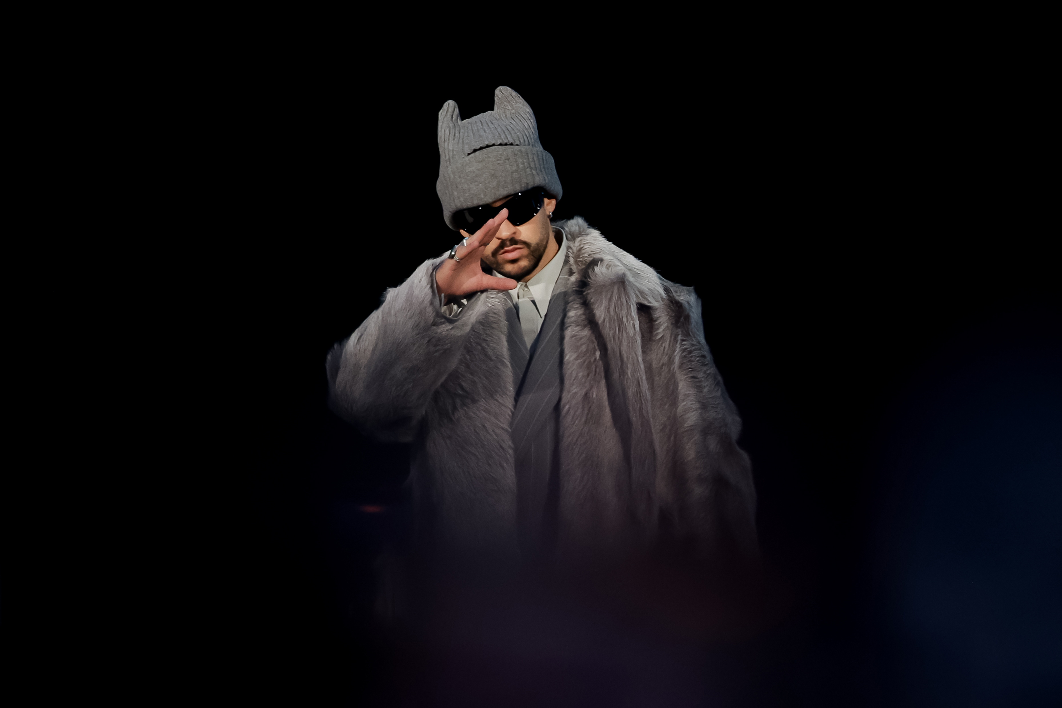 SAN FRANCISCO (United States), 05/02/2026.- Bad Bunny is introduced during the Super Bowl LX Pregame & Apple Music Halftime Show press conference at the Moscone Convention Center in San Francisco, California, USA, 05 February 2026. The AFC Champion New England Patriots face the NFC Champion Seattle Seahawks in Super Bowl LX at Levi's Stadium in Santa Clara, California, USA, 08 Februay 2026. EFE/EPA/JOHN G. MABANGLO