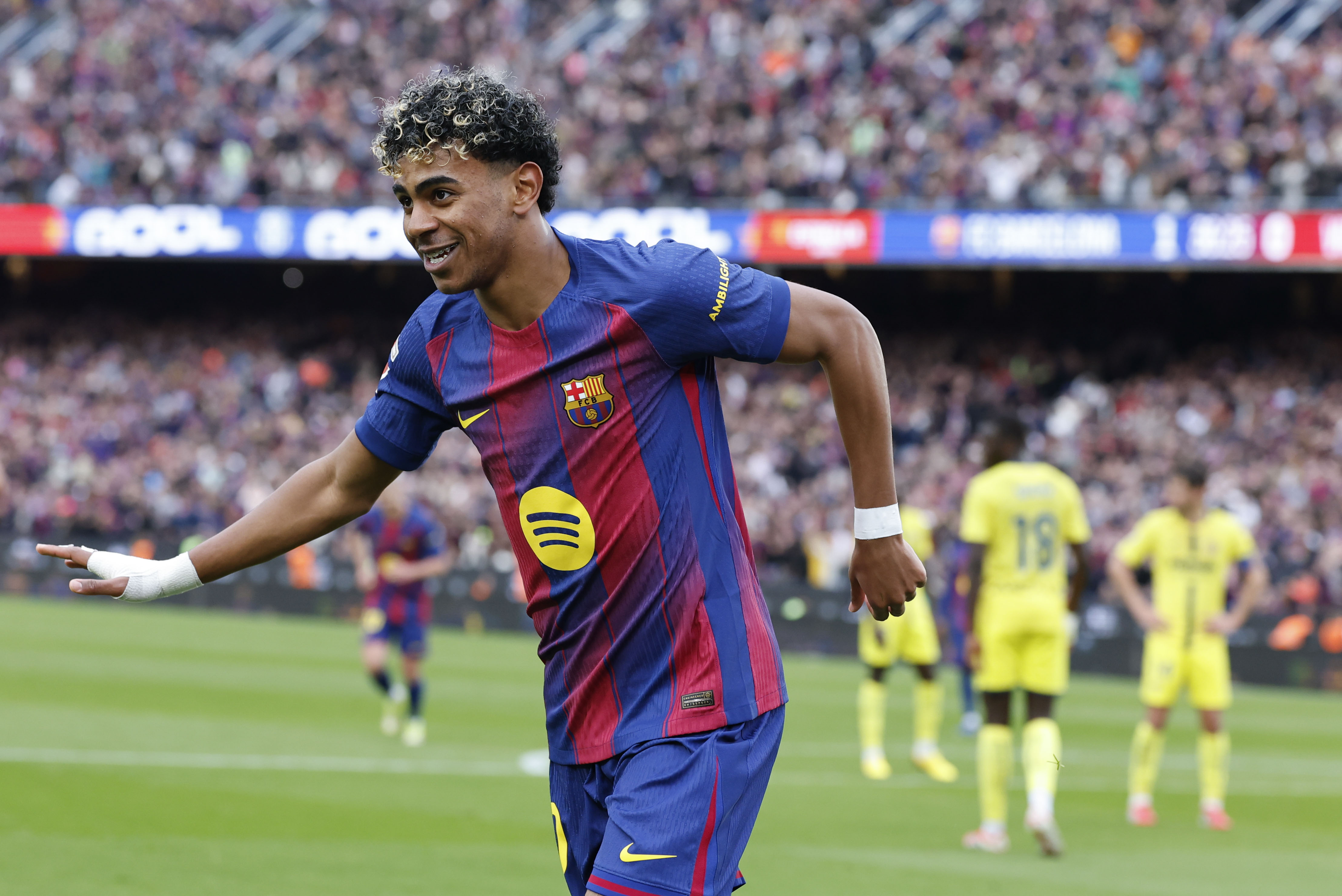 Lamine Yamal anota su primer hat-trick ante el Villarreal y supera récord de Messi