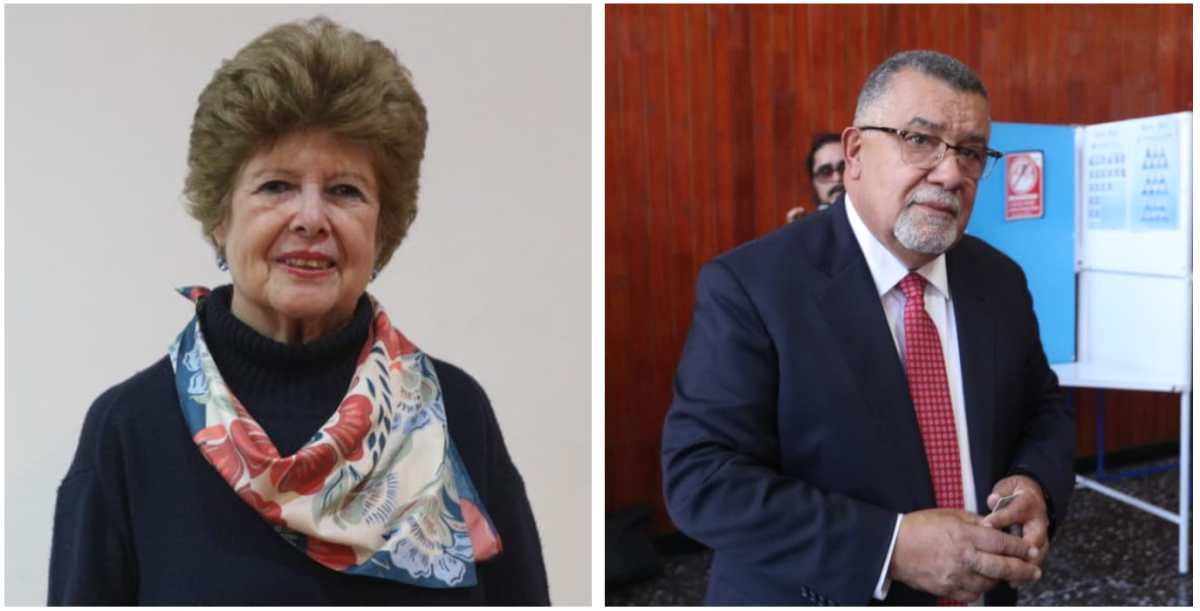 Astrid Lemus y Estuardo Gálvez avanzan a la segunda vuelta para definir al magistrado titular que representará al Cang en la Corte de Constitucionalidad. (Foto Prensa Libre: Byron Baiza)