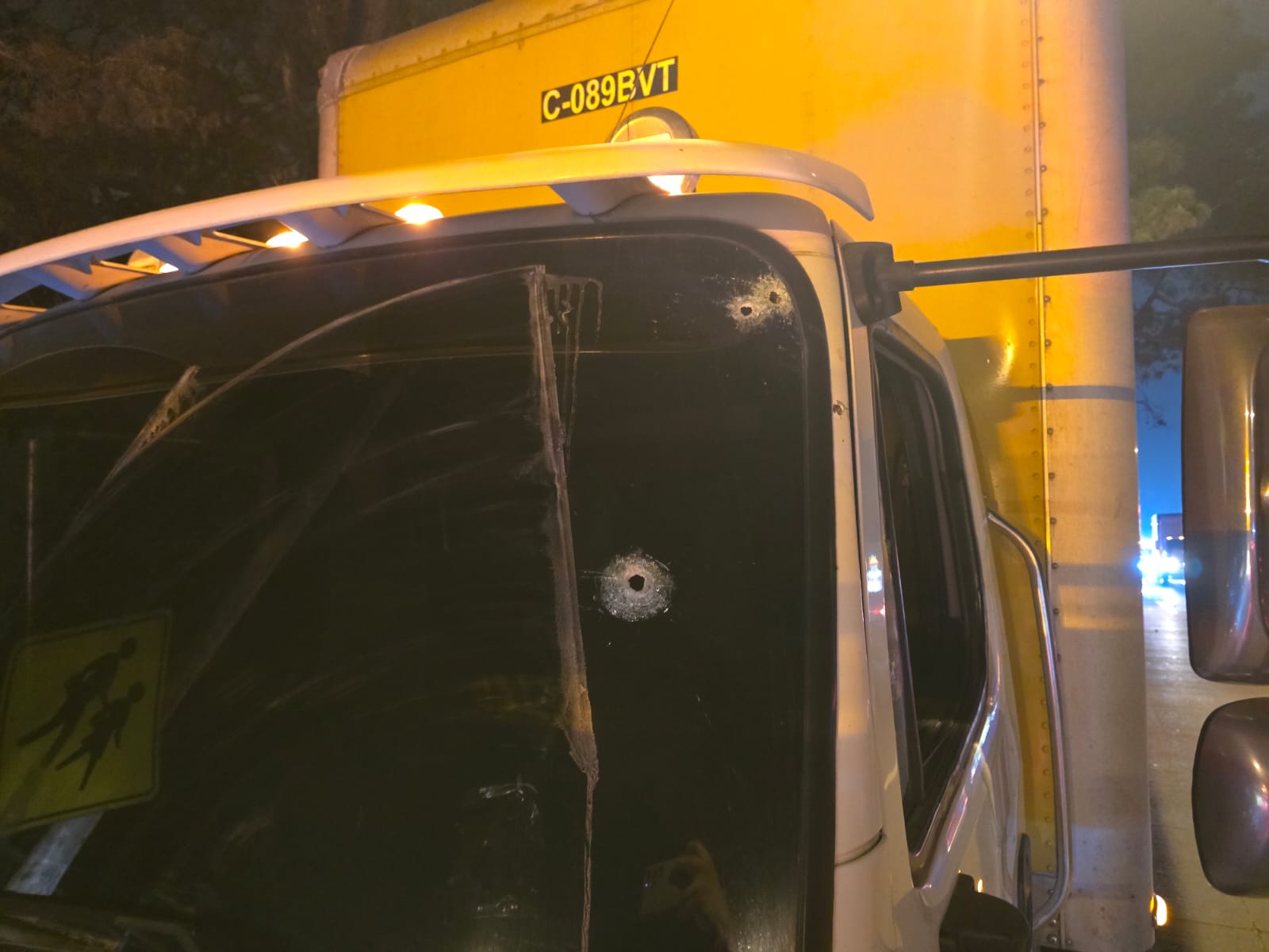 Disparos camión recolector ruta al Atlántico