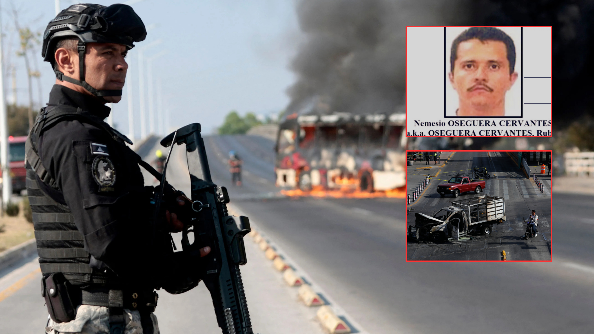 Operativo federal en Jalisco y bloqueos tras la muerte de El Mencho