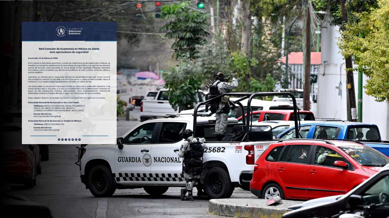 Elementos de la Guardia Nacional custodian la FEMDO en Ciudad de México tras operativo contra el CJNG y aviso del Minex Guatemala.