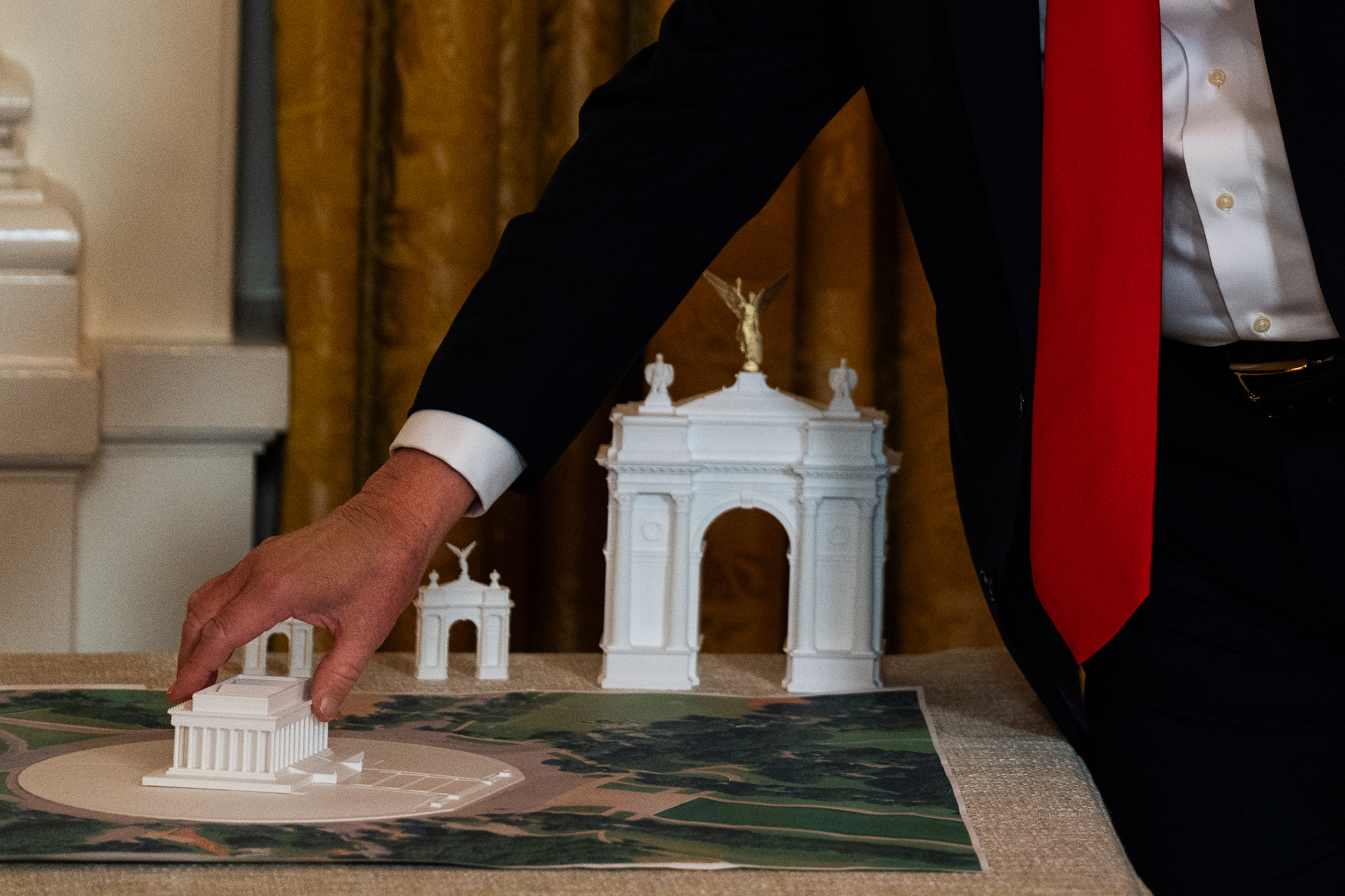 Trump quiere dejar huella en la arquitectura.