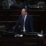 CONGRESO, INTERPELACIîN MIDES. En la jornada legislativa de este jueves 5 de febrero se tuvo en el pleno la interpelacin al ministro del Ministerio de Desarrollo Social. En la imagen, ministro Abelardo Pinto.
Juan Diego Gonzlez. 050226