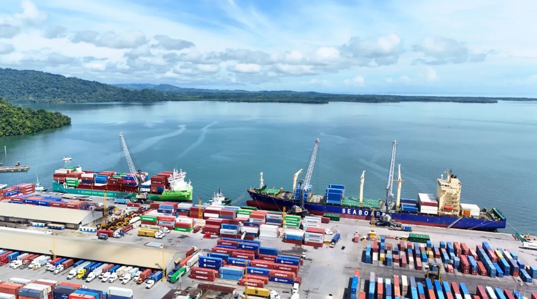 Puertos Guatemala vista aérea contenedores Foto Cortesía