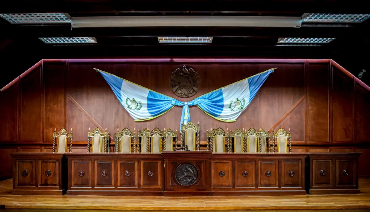 Sala de vistas de la Corte de Constitucionalidad