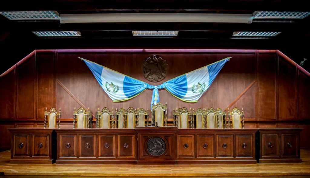 Sala de vistas de la Corte de Constitucionalidad