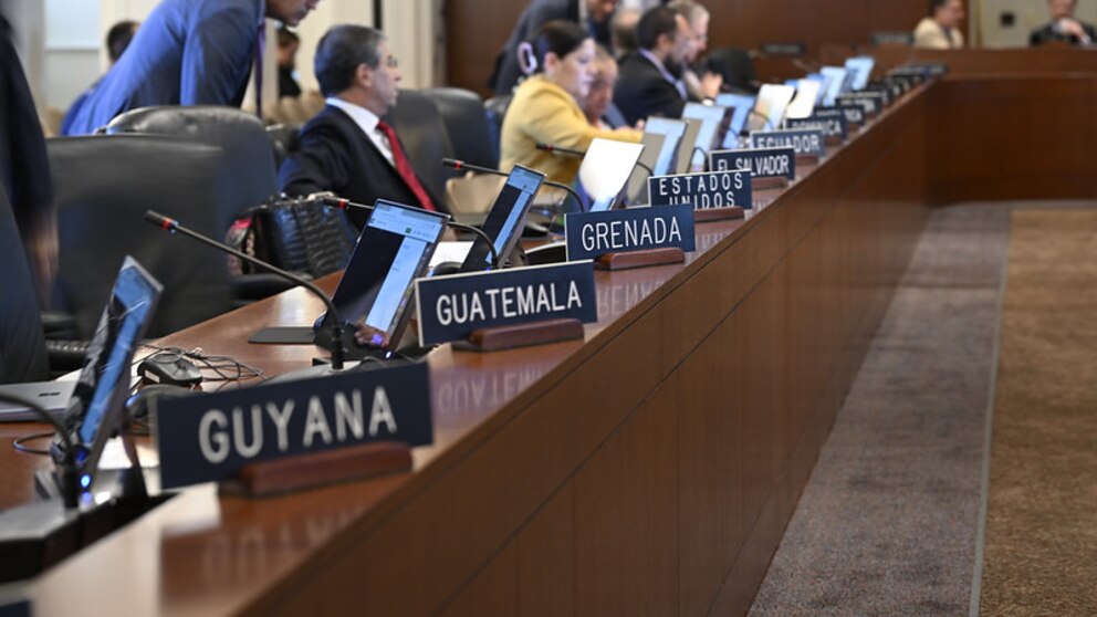 Representantes de 19 países durante la sesión del Consejo Permanente de la OEA. Foto de archivo como referencia. 