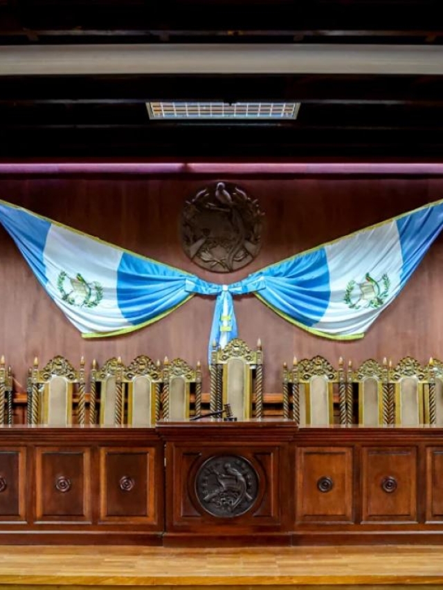 Sala de vistas de la Corte de Constitucionalidad