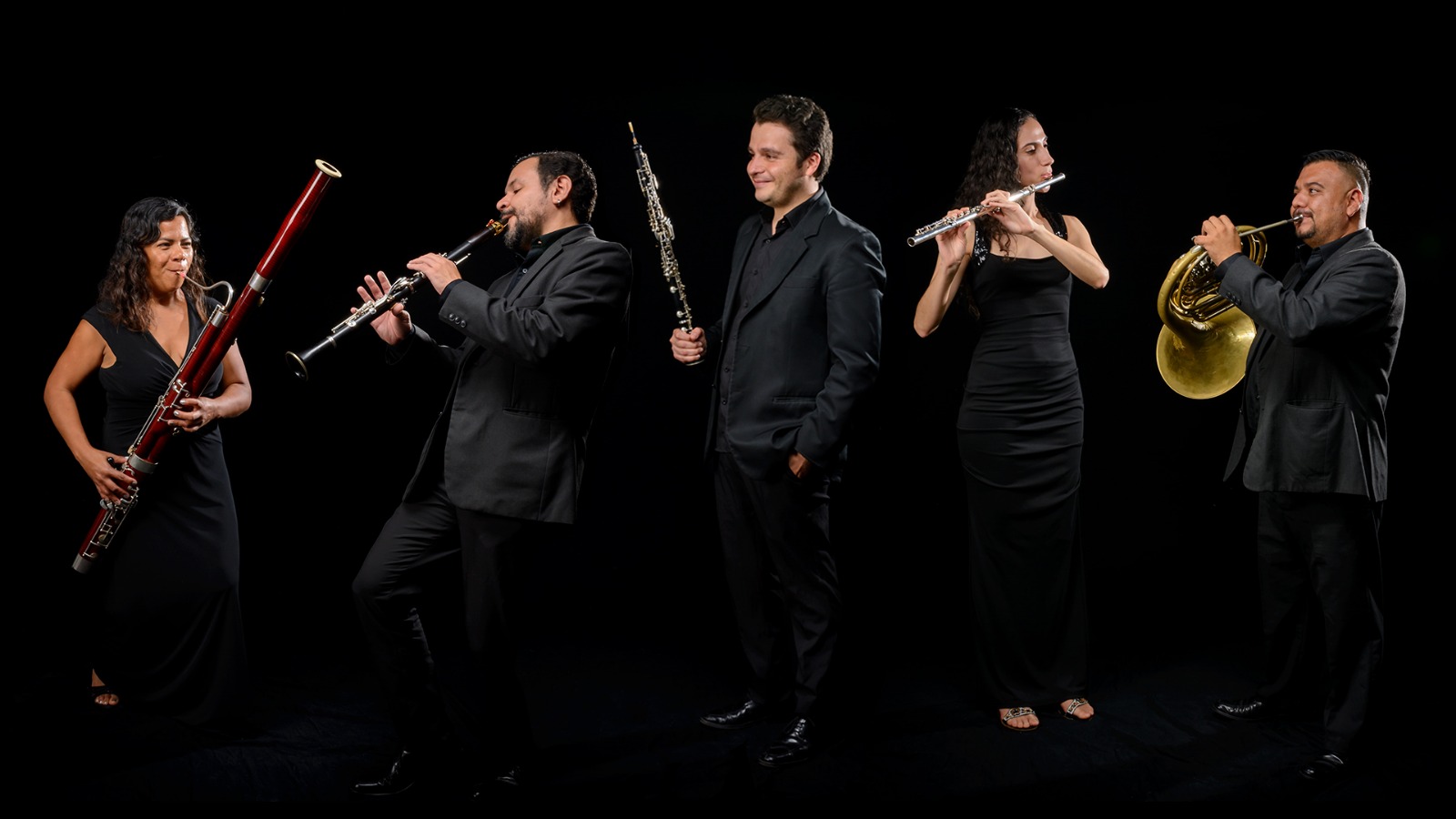 Brisante, el quinteto de viento madera integrado por músicos guatemaltecos, se encargará de interpretar las obras en esta velada. (Foto Prensa Libre: Cortesía Quinteto Brisante)